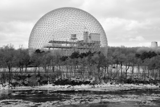 MONTREAL QUEBEC CANADA:  The Biosphere in Montreal is a unique environmental museum located in Parc Jean-Drapeau