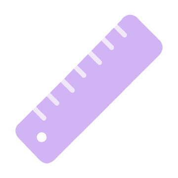 Cute Ruler Chunky Flat Clipart