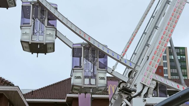 Ferris Wheel over Roermond Cityscape Netherlands
