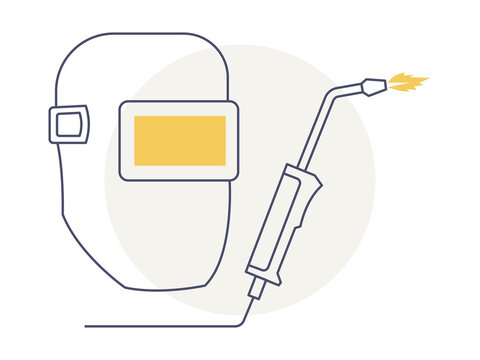 Welding icon. Industrial icon design. Flat vector icon.
