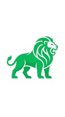 Fototapeta premium Lion Solid Filled Vector Icon – Wild Animal Symbol