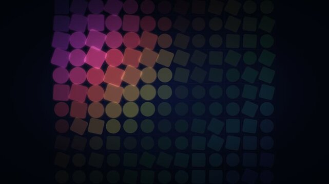 Quantum Voronoi Cell Grid With Glowing Geometric Dots Gradient