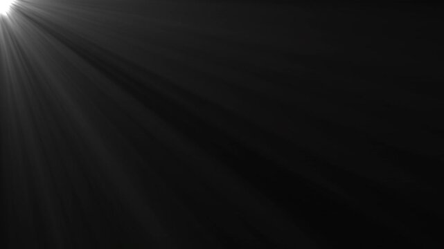 Volumetric light God rays. Sun beams in atmospheric haze. Loop background