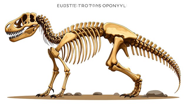 Zebra skeleton standing on grassy terrain.