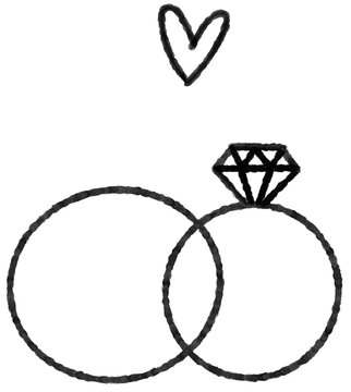 diamond ring with heart