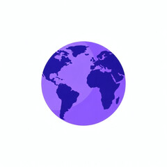 Fototapeta premium Purple Full Moon Vector Illustration
