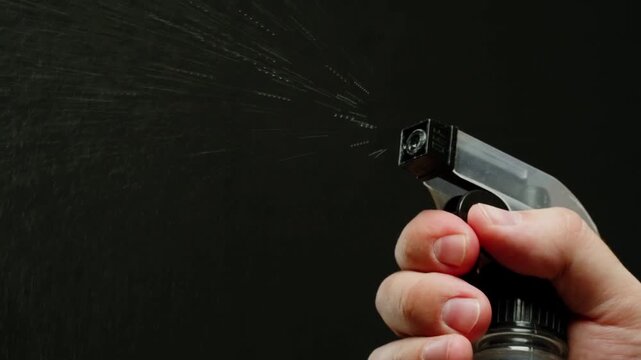 Premium Perfume Application by Stylish Male Close Up