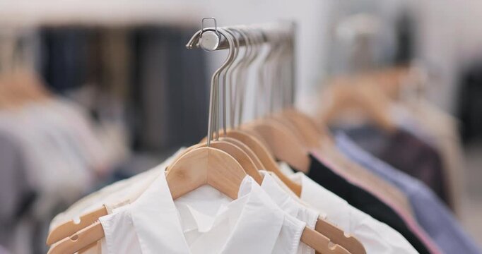 Elegant Fashion Boutique Interior with Curated Wardrobe