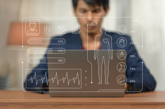 Modern Health Monitoring Technology with Digital Human Body and Data Analysis