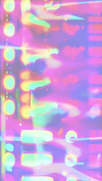 Vertical Neon Glitch Transition with Dynamic Scan Lines and Digital Noise
