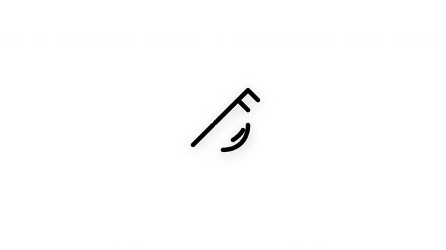 Premium disarmament line icon animation with smooth reveal and seamless loop. Ideal for peacebuilding, conflict prevention, diplomacy, and global security projects.