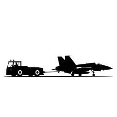 Obraz premium Military Jet Silhouette Icon