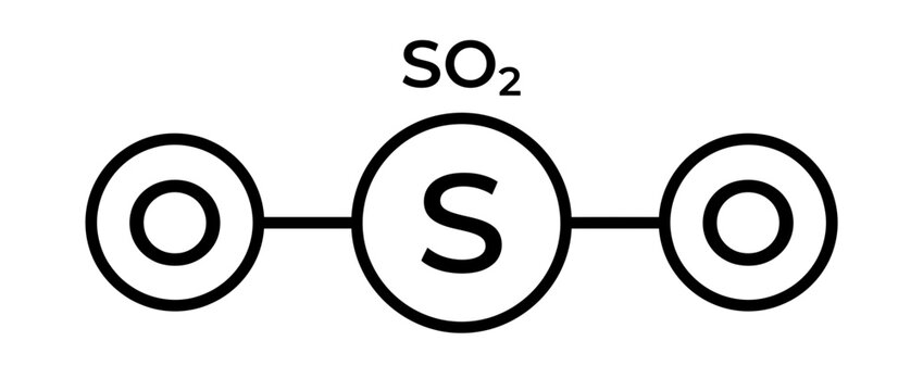 Sulfur Dioxide Molecule Diagram