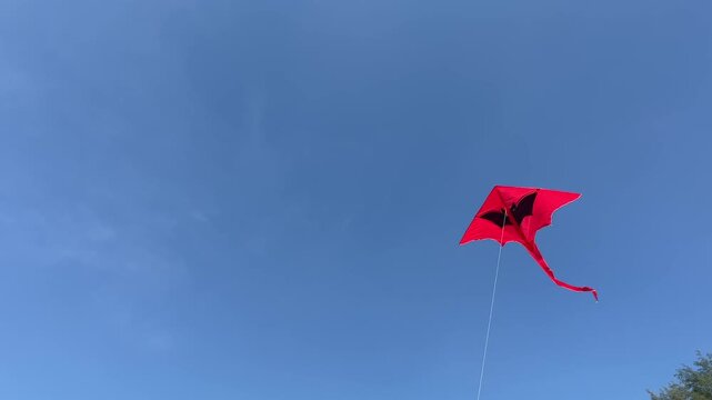 red kite flying in the sky