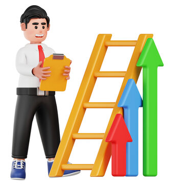 Performance Growth 3D Illustration