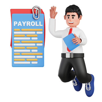 Employee Wages 3D Illustration