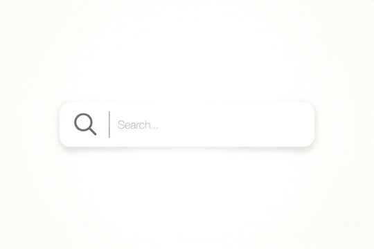 Modern search bar with magnifying icon high resolution picture
