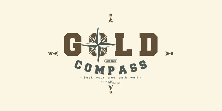 Retro vintage typography college varsity sailing and nautical slogan print for graphic jersey, tee, hat, t-shirt, sweatshirt, or wall art design - Vector