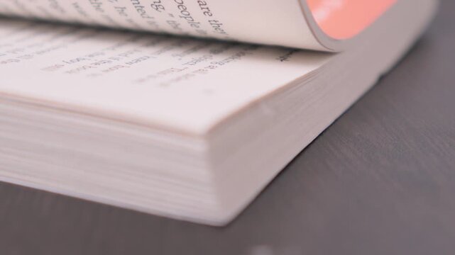 Macro View of a Book Corner.