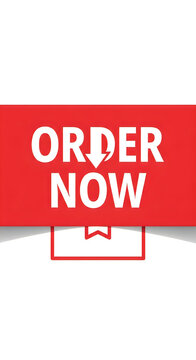 Order now red call to action button
