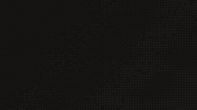 Abstract Dark Wavy Dot Matrix Diamond Pattern And Subtle Motion Seamless Loop Motion Graphics Featuring Minimalist Digital Texture