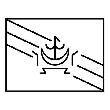 brunei darussalam line icon