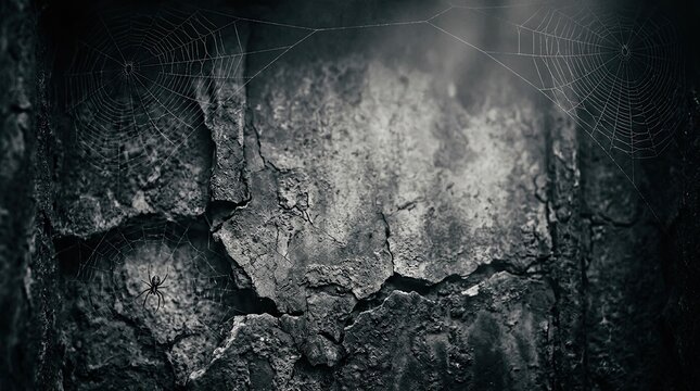 A hauntingly eerie and unsettling depiction of a ghostly figure emerging from a dark textured and mysterious halloween night atmosphere