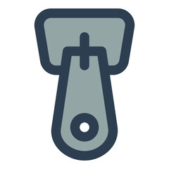 zipper filled outline icon © Muhammad Naufal S.