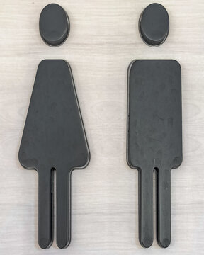 Embl&egrave;me pour toilettes mixtes 