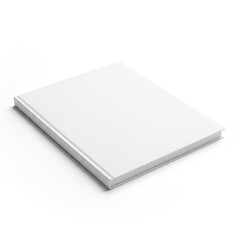 Fototapeta premium White notebook isolated on white background