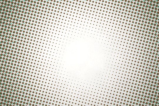 Halftone dot pattern radiating from center