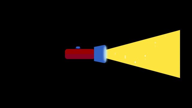flashlight on 