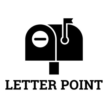 Letter Point logo with mailbox symbol on white background