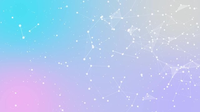 Distribution of black lines and dots in white space. Digital background of data network connection. abstract background vector