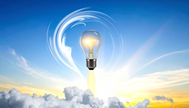 Bright Idea Taking Flight Into