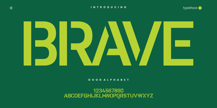 Bold Modern Display Font for Sport Logo Branding and Creative Typography