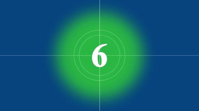 Movies start intro  1 2 3 4 5 6 7 8 9 10 count down with white back ground. Motion graphics of number countdown concept.10 seconds old film countdown animation with white background.4k video