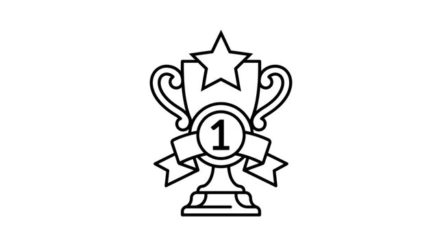 vector illustration of a winner