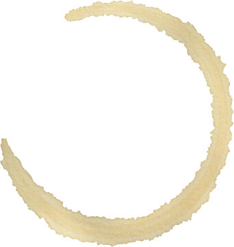 Coffee stains isolated on white background