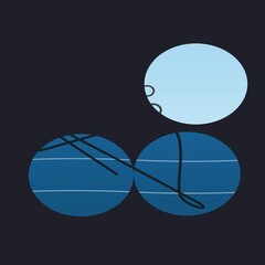 Ice planet and gas giant space illustration © MD FOURKAN