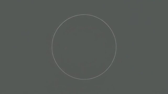 細い円のラインが浮かぶミニマルな背景