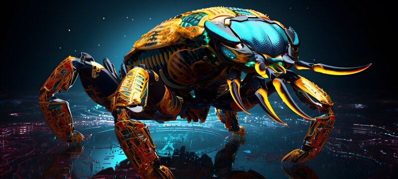 scorpion monster humanidad full bod,generative AI