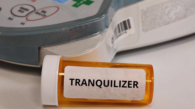 TRANQUILIZER sedative or anxiolytic medication for anxiety and agitation