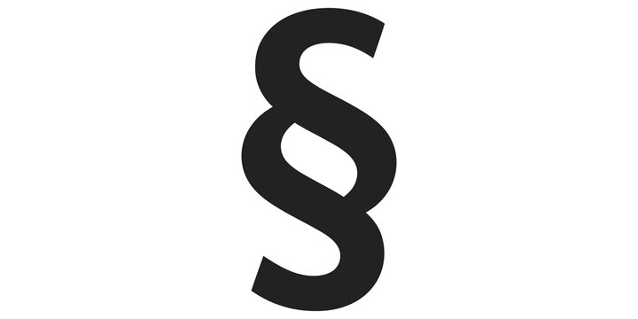 Black paragraph symbol used to denote a section in legal or academic texts.