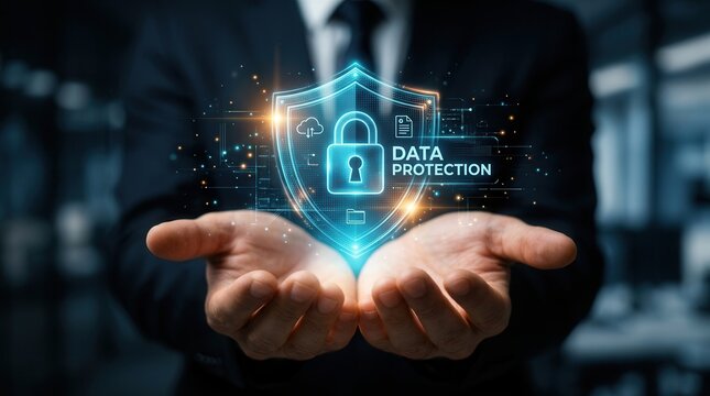A cybersecurity specialist implementing advanced data protection measures to safeguard sensitive information.