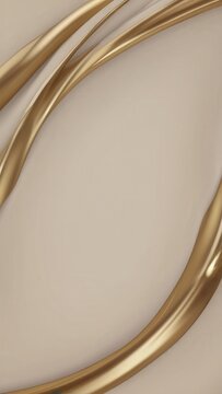 Minimal abstract curves with flowing gold accents