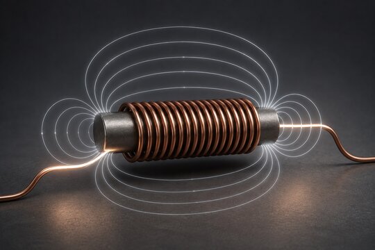 Electromagnet Activation with Visible Magnetic Field