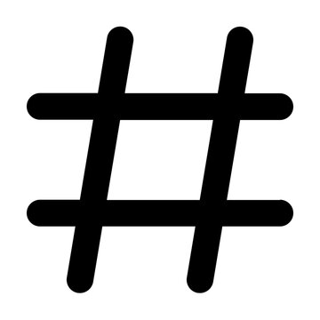 hashtag icon illustration
