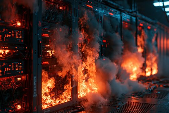 Server Room Fire Disaster