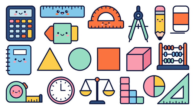 Kawaii Science Lab Microscope Test Tube and STEM Sticker Bundle